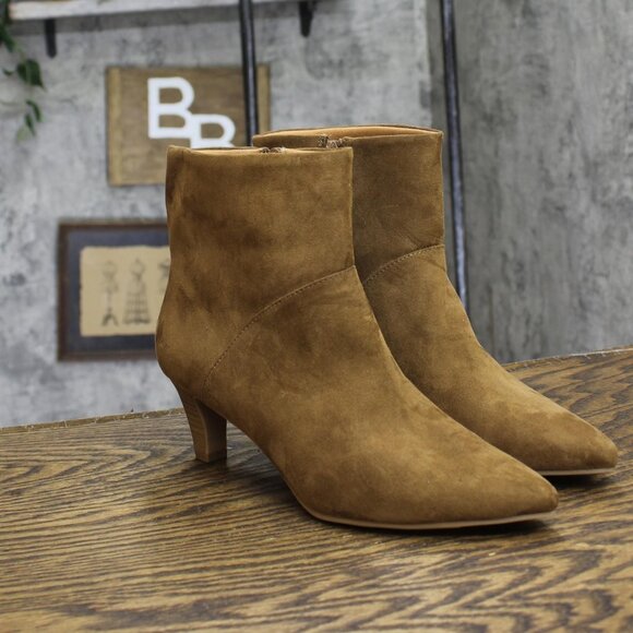 Universal Thread Womens Frances Ankle Boots 88744366 Brown 8M - Picture 1 of 7
